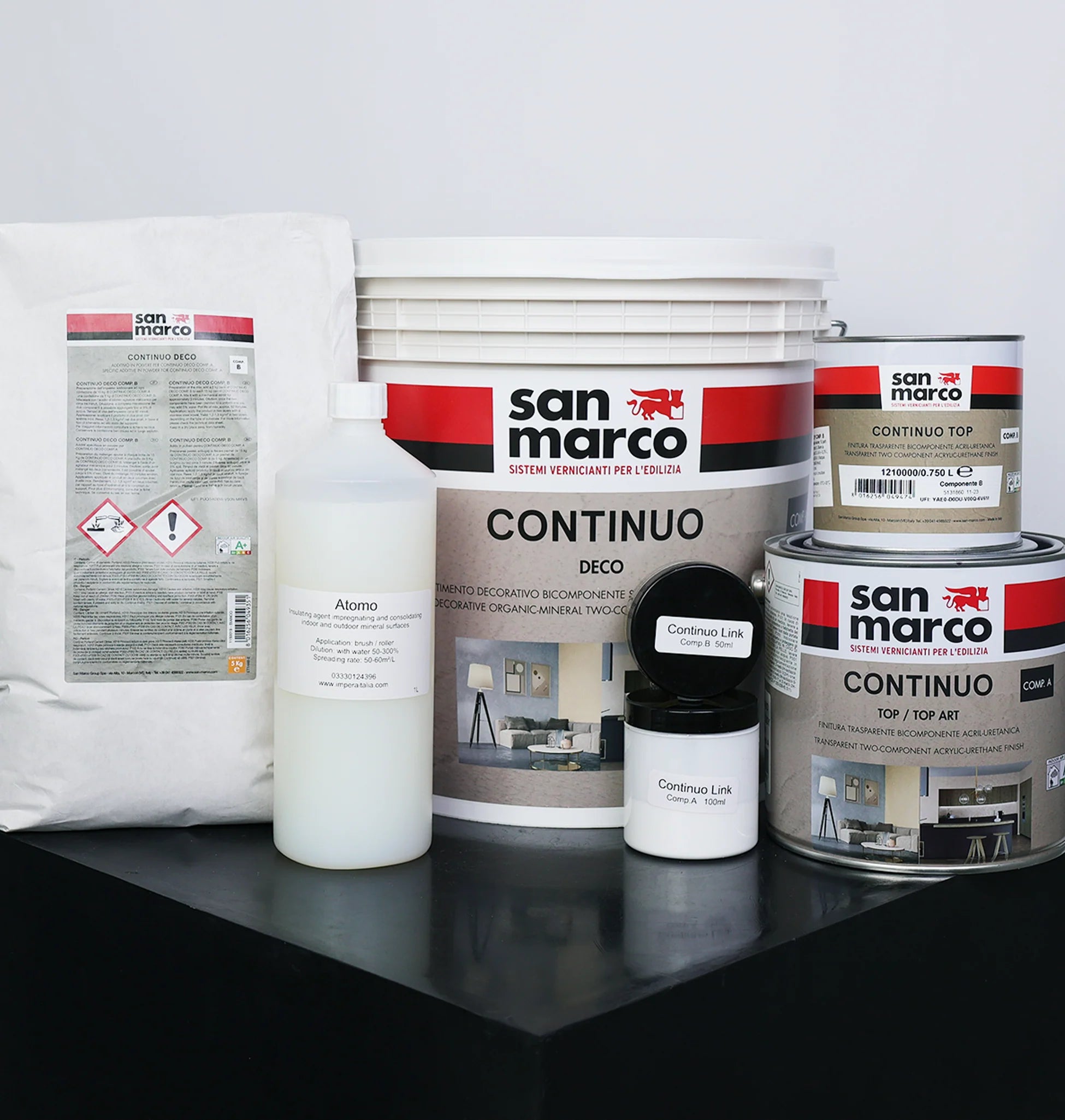 Microcement WALL & FLOOR KIT (including anti-crack system for 5m2( satin)