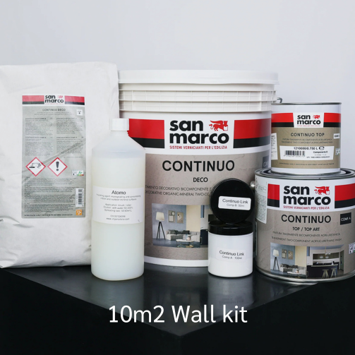 10m2 Microcement WALL KIT ( base & mesh not included) Gloss