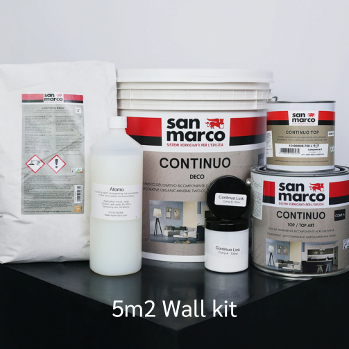 5m2 Microcement Wall kit ( base & mesh not included) Matt