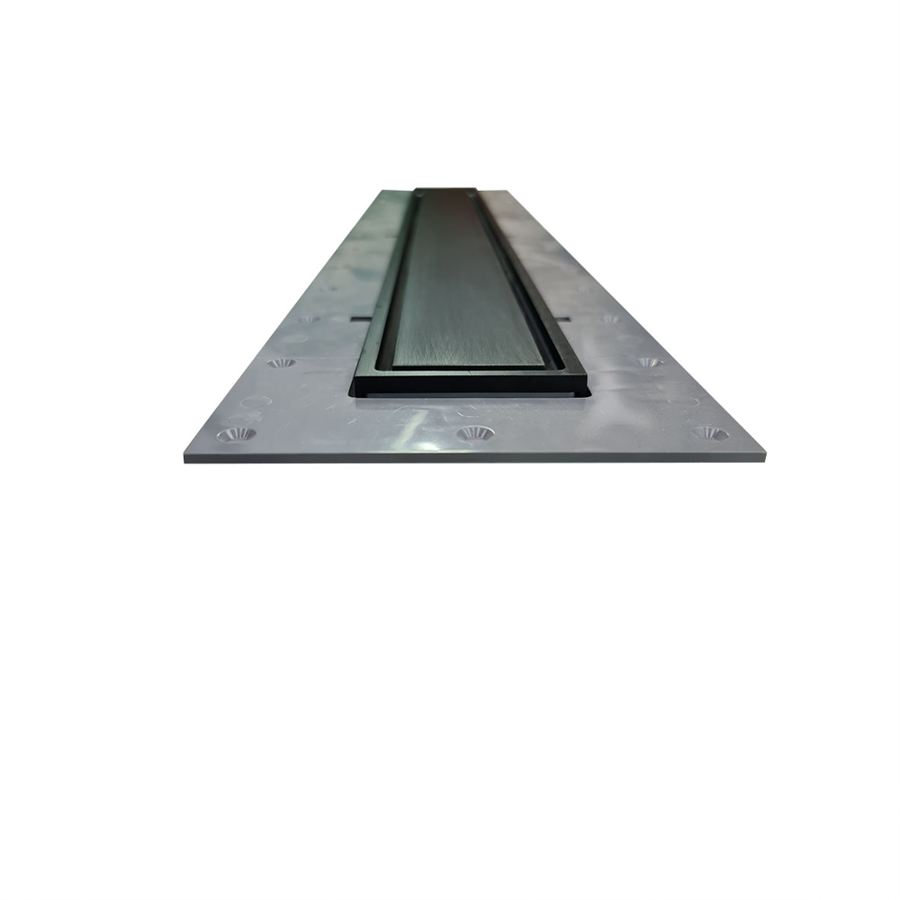 Shower Trays , Linear Gullies And Grids For Microcement BRUSHED STEEL